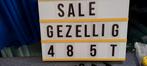 Letterbord met letters en cijfers, Ophalen of Verzenden, Gebruikt