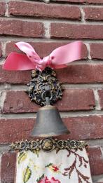 Bronzen Deurbel met Schellekoord, Ophalen of Verzenden, Gebruikt, Bedraad