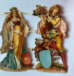 2 zeer oude poezieplaatjes., Verzamelen, Poesieplaatjes, Verzenden