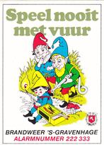 Sticker brandweer () Brandweer 's-Gravenhage - speel nooit, Verzamelen, Stickers, Verzenden, Zo goed als nieuw, Overige typen