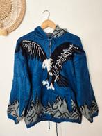 Vintage wollen hooded Eagle Ecuador vest L, Kleding | Dames, Vintage, Ophalen of Verzenden, Zo goed als nieuw, Maat 38/40 (M)