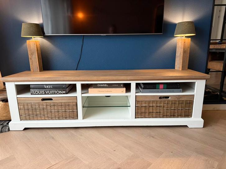 Tv meubel en Salontafel set, Huis en Inrichting, Tafels | Salontafels, Zo goed als nieuw, Minder dan 50 cm, 150 tot 200 cm, Rechthoekig