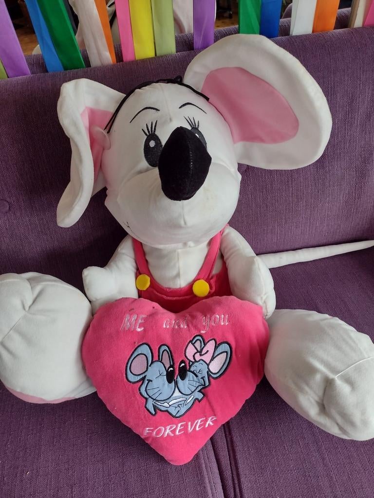 Grote knuffel muis, Verzamelen, Ophalen, Zo goed als nieuw, Knuffel