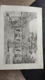 Schilderij A.v. Hemert - Barrevoels Hoffje Haarlem, Antiek en Kunst, Ophalen