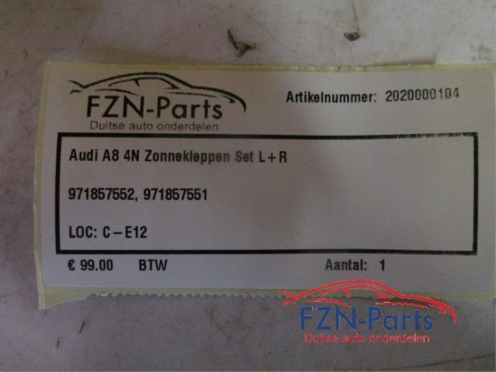 Zonneklep set Audi A8 (22727903), Ophalen of Verzenden, Gebruikt