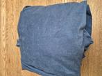 2 Gordijnen l 1.65 b 1.60, Ophalen of Verzenden, Gebruikt, Blauw, 50 tot 100 cm