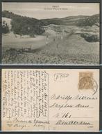 Bergen 1922 Zwarte weg in de Duinen Ansichtkaart 904 jdu, Ophalen of Verzenden, 1920 tot 1940, Gelopen, Noord-Holland