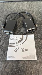HDMI VERLENGER EXTENDER 30M OVER LAN ETHERNET FULL HD, Ophalen of Verzenden, Zo goed als nieuw