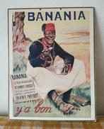 oud reclamebord BANANIA origineel Carant Paris, Verzenden, Gebruikt, Reclamebord