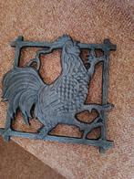 Gietijzeren onderzetter haan, Antiek en Kunst, Ophalen of Verzenden