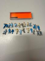 24x preiser poppetjes met 1 box, Ophalen of Verzenden, Gebruikt, Hijskraan, Tractor of Landbouw, Overige merken