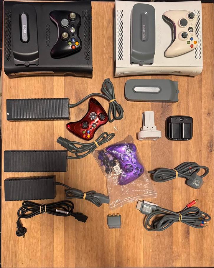 Xbox 360 + Games + Extra's - Alles in 1!, Spelcomputers en Games, Spelcomputers | Xbox 360, Gebruikt, 120 GB, 360 Elite of Super Elite