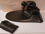 Prachtig Antiek Bronzen Inktstel Art Nouveau, Ophalen of Verzenden