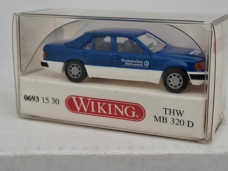 Mercedes Benz 320D THW - Wiking 1/87, Hobby en Vrije tijd, Modelauto's | 1:87, Zo goed als nieuw, Auto, Wiking, Verzenden