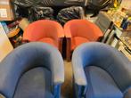 Gratis af te halen: Vier fauteuils in Ermelo, Huis en Inrichting, Ophalen, Gebruikt, Minder dan 75 cm, Stof