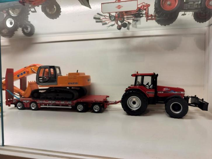 Te koop magnum 7250 pro verbouwd en schuif, Hobby en Vrije tijd, Modelauto's | 1:32, Zo goed als nieuw, Tractor of Landbouw, Overige merken