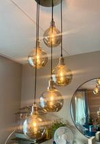Home-Heaven Smoke Glas Hanglampen Rond 5 Lichts, Nieuw, Ophalen of Verzenden, Glas, 75 cm of meer