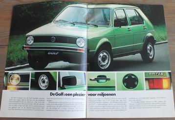 11 VW autofolders + 4 dubbele exemplaren Te koop als set beschikbaar voor biedingen