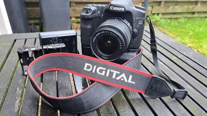Canon EOS 40d met grip, Audio, Tv en Foto, Fotocamera's Digitaal, Gebruikt, Spiegelreflex, Canon, Geen optische zoom, Ophalen