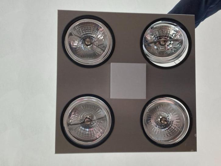 Luxe Mythos / Dijkstra plafondlamp 4-licht 220V, Huis en Inrichting, Lampen | Plafondlampen, Zo goed als nieuw, Metaal, Ophalen