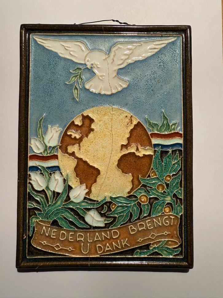 Delfts Blauw Tegel - Porceleyne Fles (Gebroken), Antiek en Kunst, Antiek | Wandborden en Tegels, Ophalen of Verzenden