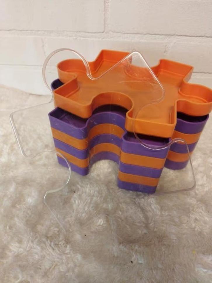 Sorteerdoosjes voor puzzelstukjes, stapelbaar, Hobby en Vrije tijd, Overige Hobby en Vrije tijd, Zo goed als nieuw, Ophalen of Verzenden