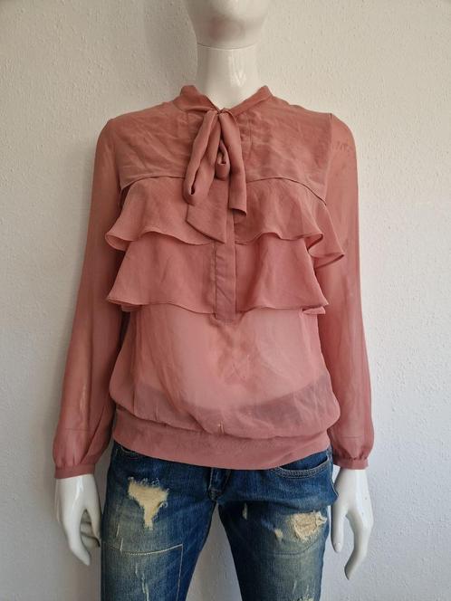 Morgan roezel blouse. Maat 38, Oudroze., Kleding | Dames, Blouses en Tunieken, Zo goed als nieuw, Maat 38/40 (M), Roze, Ophalen of Verzenden