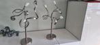 RVS Hanglamp met Tafellampen Set, Huis en Inrichting, Lampen | Hanglampen, Ophalen, Gebruikt, Glas, Modern