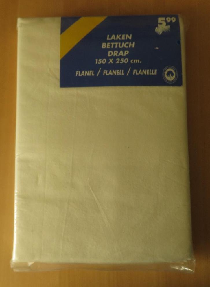 Laken - Flanel - 150 x 250cm, Huis en Inrichting, Slaapkamer | Beddengoed, Nieuw, Overige typen, Overige maten, Overige kleuren