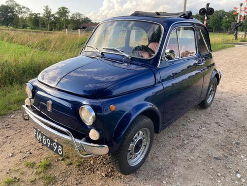 fiat 500 L blauw gerestaureerd, Auto's, Oldtimers, Particulier, Fiat, Benzine, Cabriolet, Ophalen