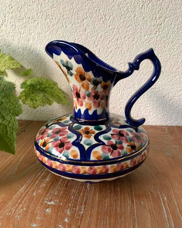 Antiek Majolica Holland handgeschilderde vaas - kan beschikbaar voor biedingen