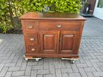 Teakhouten TV-kast, Ophalen, Gebruikt, 50 tot 75 cm, 100 tot 150 cm