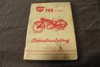 NSU FOX 1954 betriebs anleitung instructie boekje, Motoren, Handleidingen en Instructieboekjes, Ophalen of Verzenden, Overige merken
