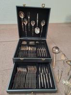 Homag 90 zilveren 12-delige bestekset in koffer + los., Antiek en Kunst, Ophalen of Verzenden