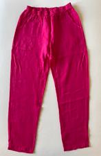 Fuchsia roze linnen broek. Maat S/M, Kleding | Dames, Maat 38/40 (M), Ophalen of Verzenden, Roze, Lang