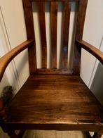 Antieke Engelse Pub Stoelen Set (8 stuks), Ophalen, Gebruikt, Bruin, Antiek Engels
