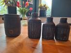 Set voor plant met vaasjes, Tuin en Terras, Bloempotten, Ophalen, Rond, Zo goed als nieuw, Aardewerk