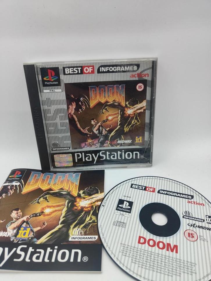 Doom - PS1, Spelcomputers en Games, Games | Sony PlayStation 1, Gebruikt, Shooter, 1 speler, Vanaf 16 jaar, Ophalen of Verzenden