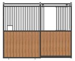 Gezocht: voorwand, tussenwand paardenbox