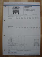 GINAF F350 DKTD Technische Specificatie Folder 1982 – 8x8, Ophalen, Zo goed als nieuw, Overige merken, GINAF