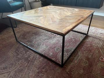 Salontafel 87x87x41 cm - Visgraat beschikbaar voor biedingen