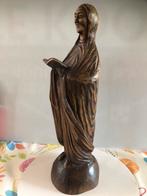 Houten beeld lezende madonna, Ophalen of Verzenden