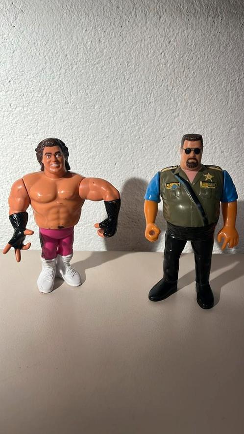WWF World Wrestling Federation figuren Hasbro 1990, Verzamelen, Poppetjes en Figuurtjes, Zo goed als nieuw, Verzenden