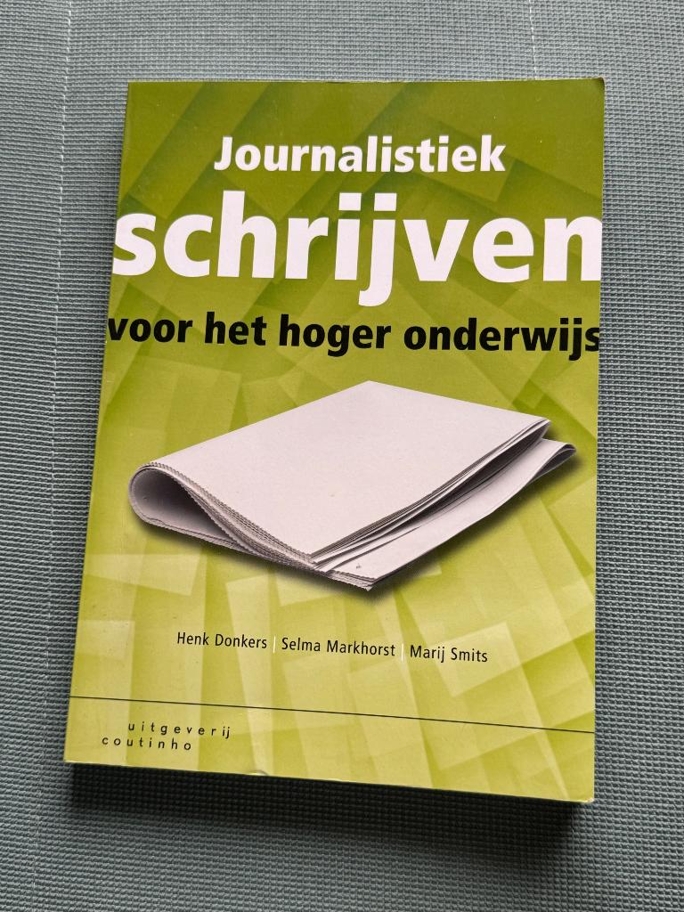 Boek journalistiek schrijven, Boeken, Studieboeken en Cursussen, Diverse auteurs, Zo goed als nieuw, Alpha, HBO