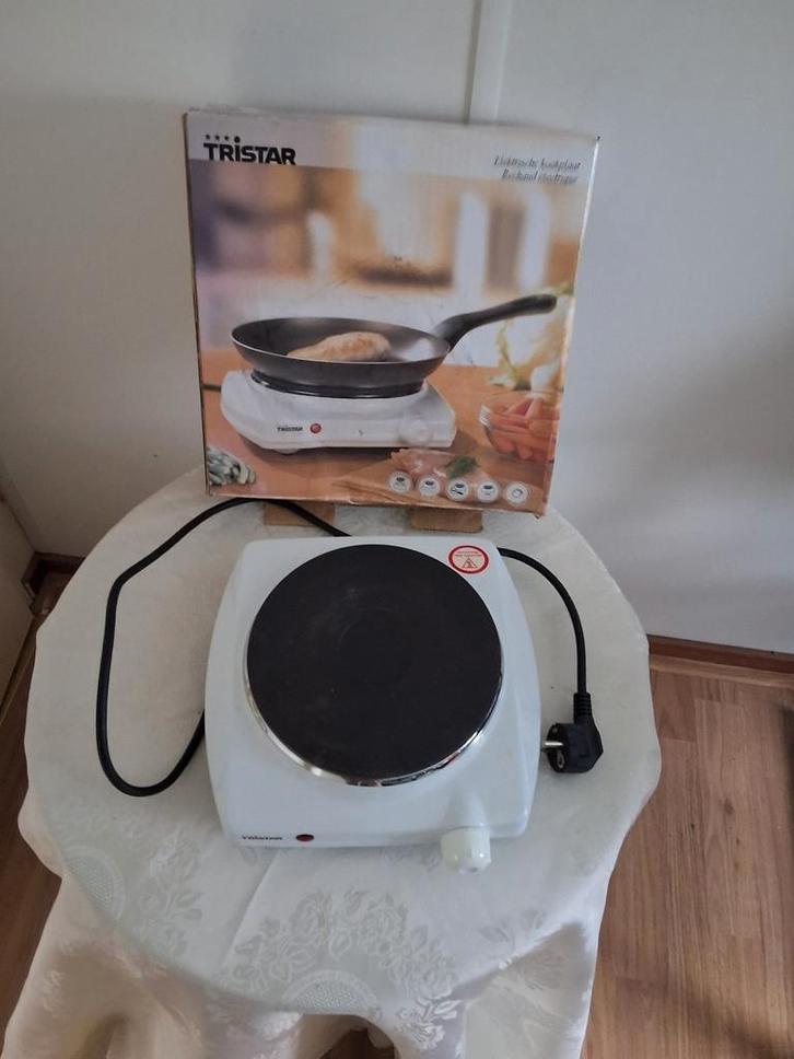 Tristar kookplaat 750 Watt, Witgoed en Apparatuur, Kookplaten, Zo goed als nieuw, Vrijstaand, Elektrisch, 3 kookzones of minder