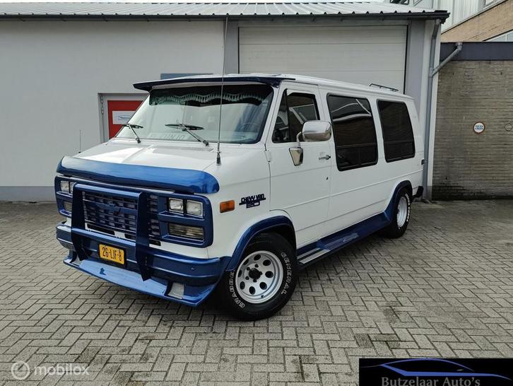 Chevrolet Chevy Van 1995 5.7l V8 LPG Camper Regency! Filmbus, Auto's, Bestelauto's, Bedrijf, Te koop, Airconditioning, Centrale vergrendeling