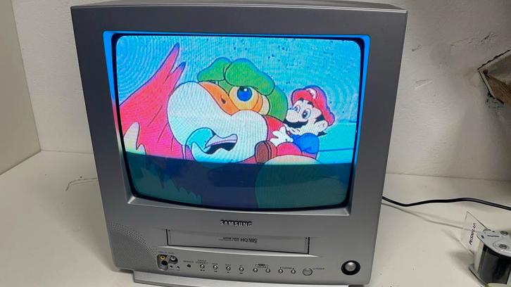 Samsung CTR TV met VCR - Retro Gaming Perfect!, Audio, Tv en Foto, Vintage Televisies, Zo goed als nieuw, 40 tot 60 cm, Samsung