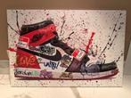 Canvas schikderij nike jordan graffiti, Ophalen