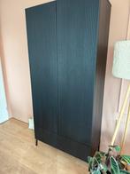 Opbergkast eikenhout zwart, Huis en Inrichting, Kasten | Wandmeubels, Ophalen, Eikenhout, Zo goed als nieuw, Minder dan 150 cm