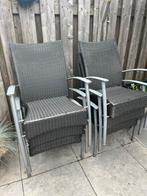 Tuinstoelen 6 stuks, Tuin en Terras, Tuinstoelen, Ophalen, Gebruikt, Aluminium, Stapelbaar